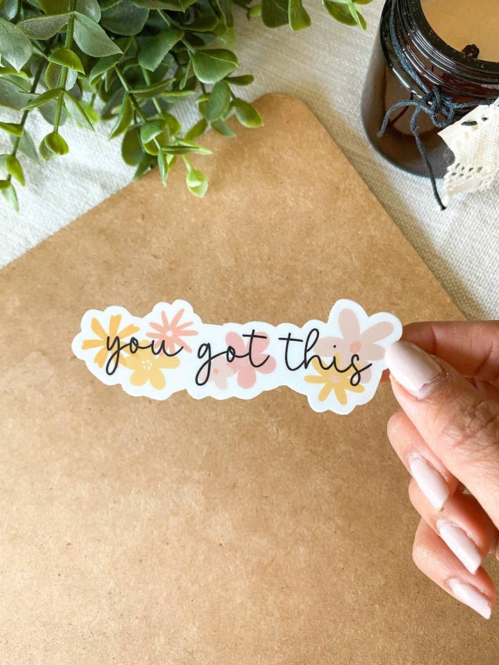 Você tem este adesivo floral por atacado de Created By Christine