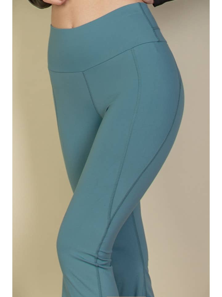 CAPELLA APPAREL - Wholesale Pants - Women's - Wide Waistband Flare Leg Pants19