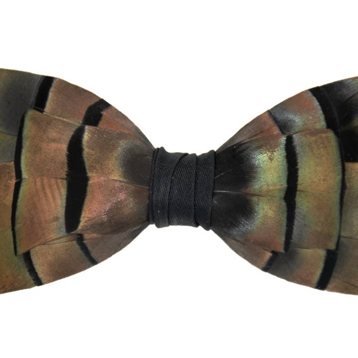 Monarch and Mariposa - Wholesale Bow Tie - Men's - Feather Bow Tie 20 - Turkey
