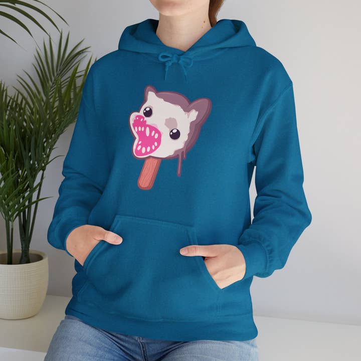 Opossum Popsicle Unisex Heavy Blend Hooded Sweatshirt for wholesale by LVB Art