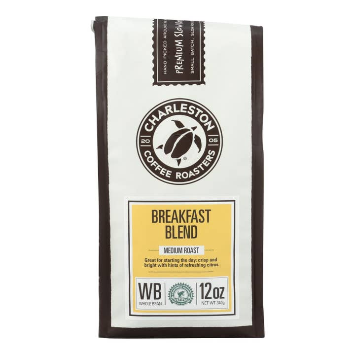 Ware Spark - Wholesale Coffee Beans - Charleston Coffee Roasters - Coffee Breakfast Blend Whole Bean - Case Of 6 - 12 Oz