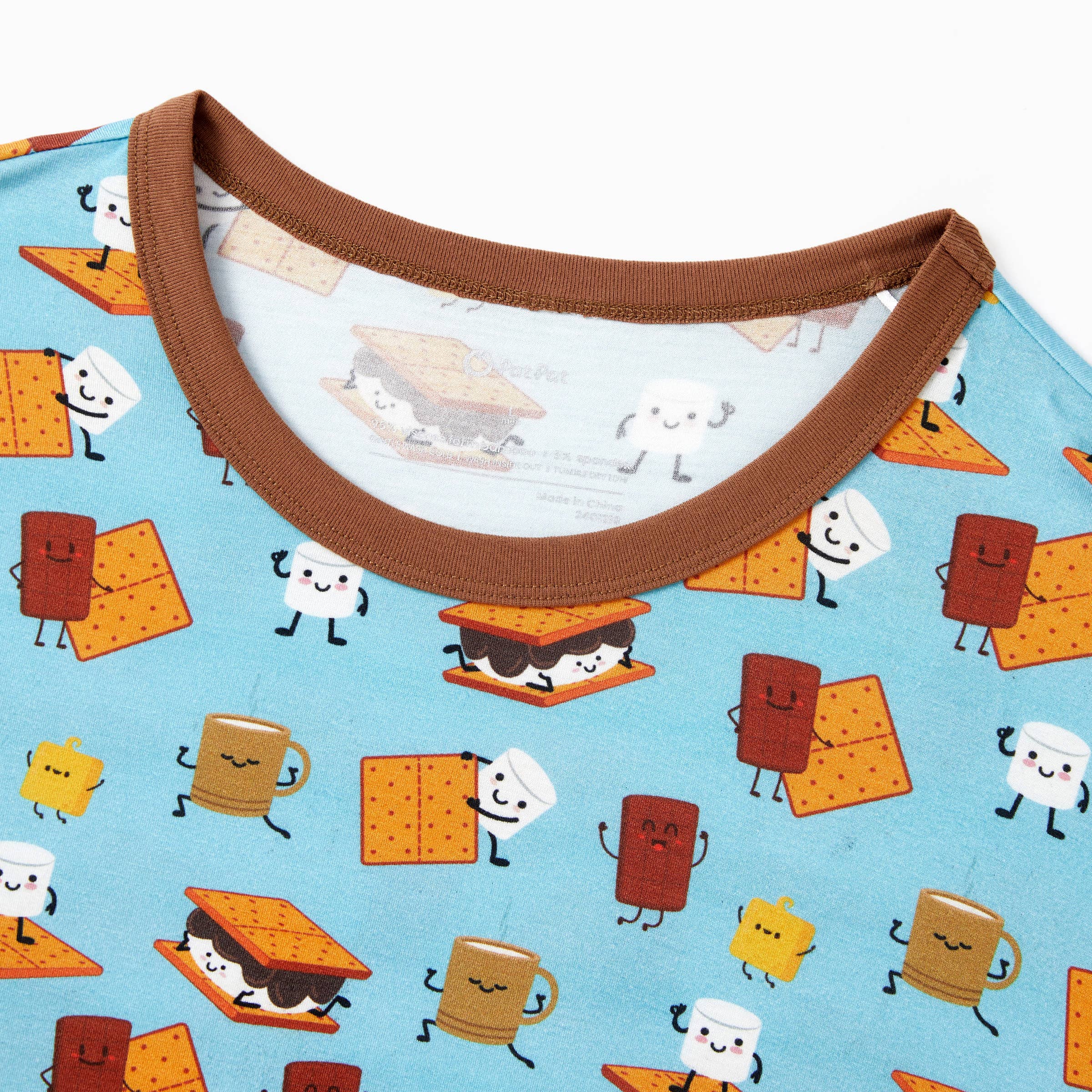 Green Bamboo Family Matching PJs Sets Cute Tops & Long Pants for wholesale on Faire35