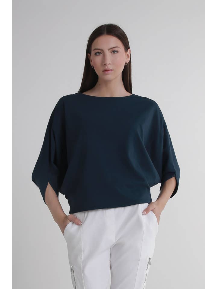 TINA Stephens Italy/Tees By Tina - Wholesale T-Shirt - Women's - Omaria Batwing Crop Top (BSS171)25