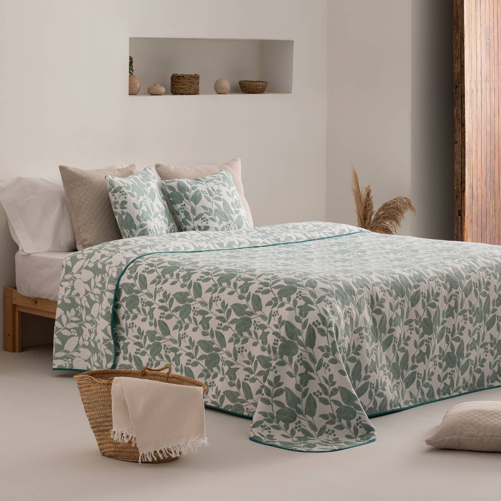 GAMUSI - Wholesale Quilt - Light cotton jacquard bedspread SALVI7