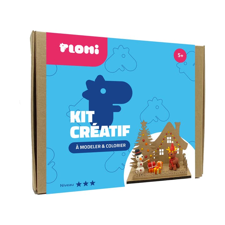 Kreativt sæt til farvelægning og modellering - JUL for engroshandel hos FLOMI