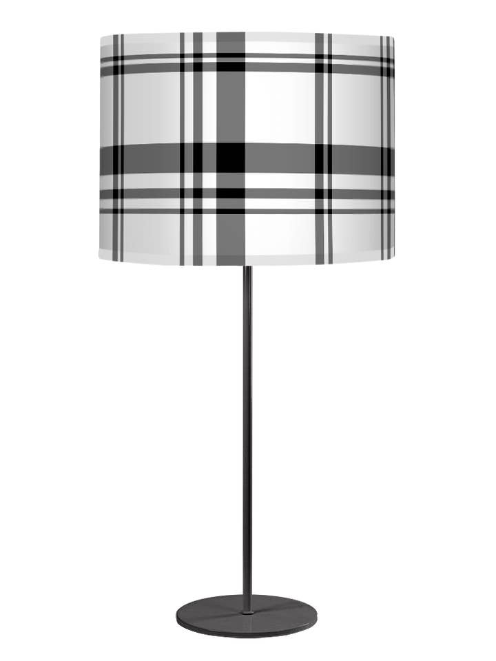 Portland Bronze Table Lamp - Farmhouse Pattern Shades for wholesale by SBC Decor