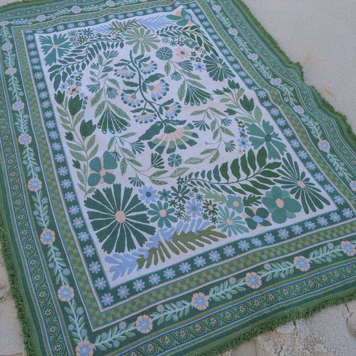 Salty Aura - Wholesale Area rug - The Dahlia Green Rug3