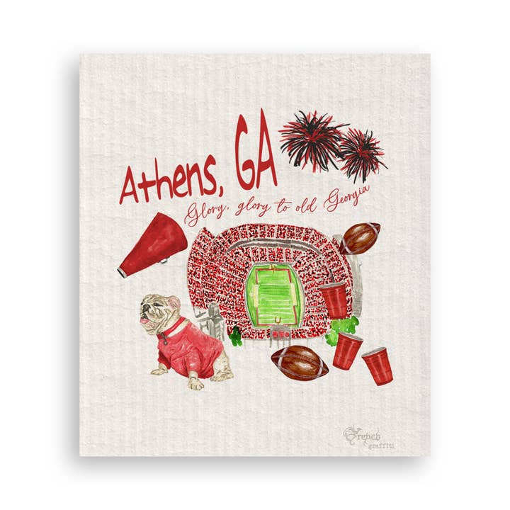 French Graffiti - Vente Torchons - Modèle de football géorgien16