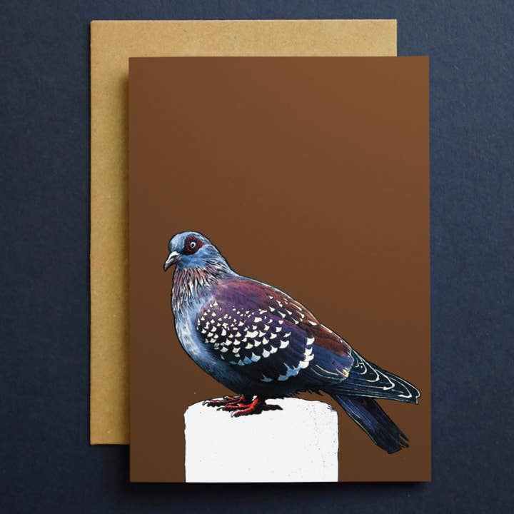 Tarjeta de felicitación de palomas* Tarjeta de paloma* Tarjetas de animales* Pá para venta al por mayor de Some Ink Nice