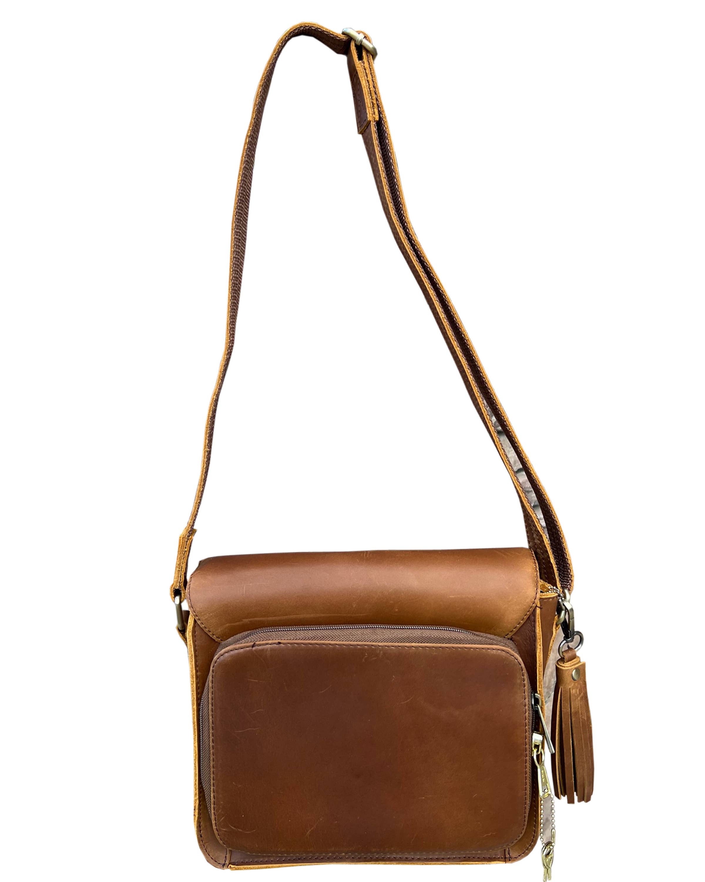 Roma Leathers, Inc. - Wholesale Crossbody Bag - Women's - Vintage leather crossbody shoulder bag with wire strap14