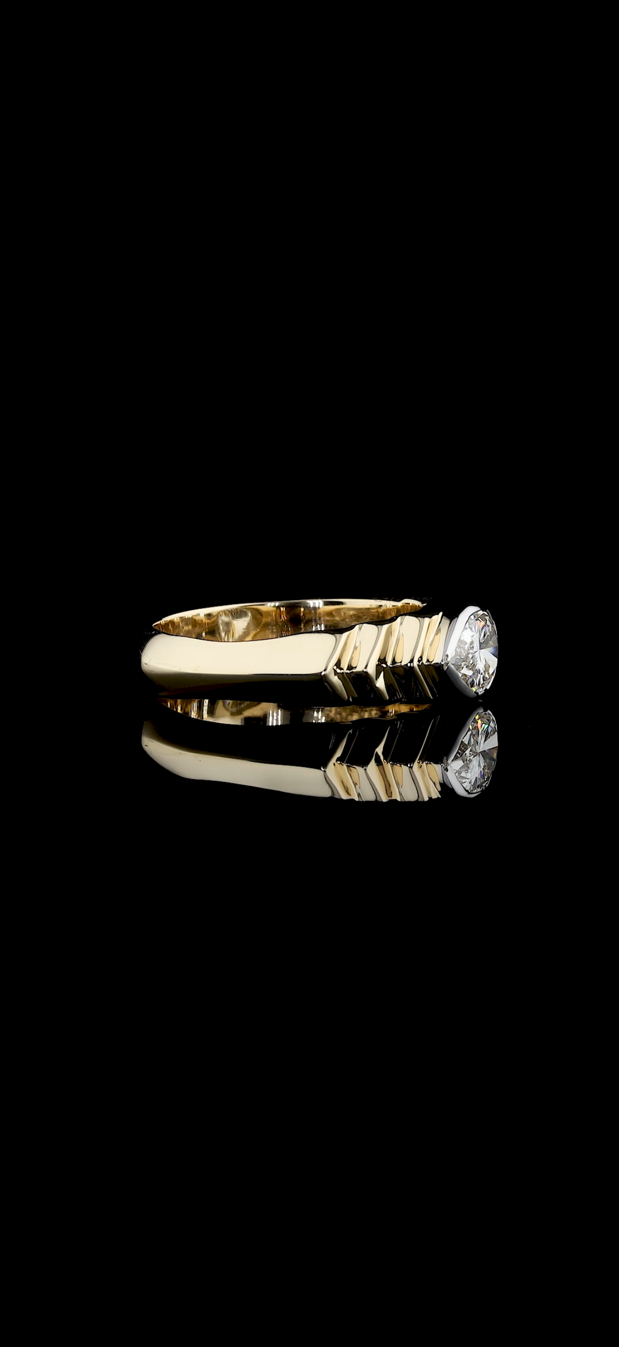 Kalindi Jewels - Vente Solitaire - Bague Solitaire Poire en Or 5g3