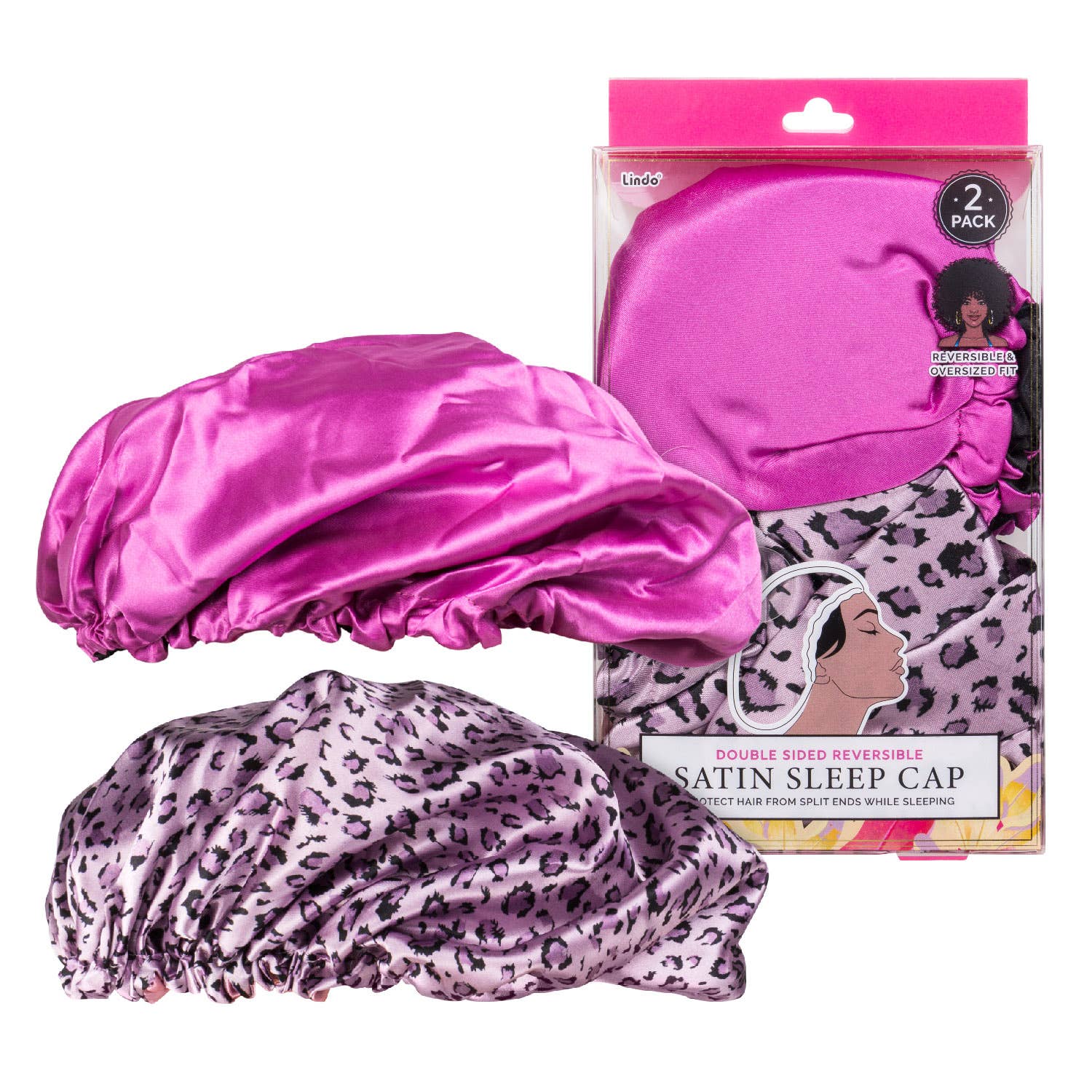 Black Satin Hair bonnet + Satin Scrunchie ( Reversable Satin Night sle –  AfricanFabs