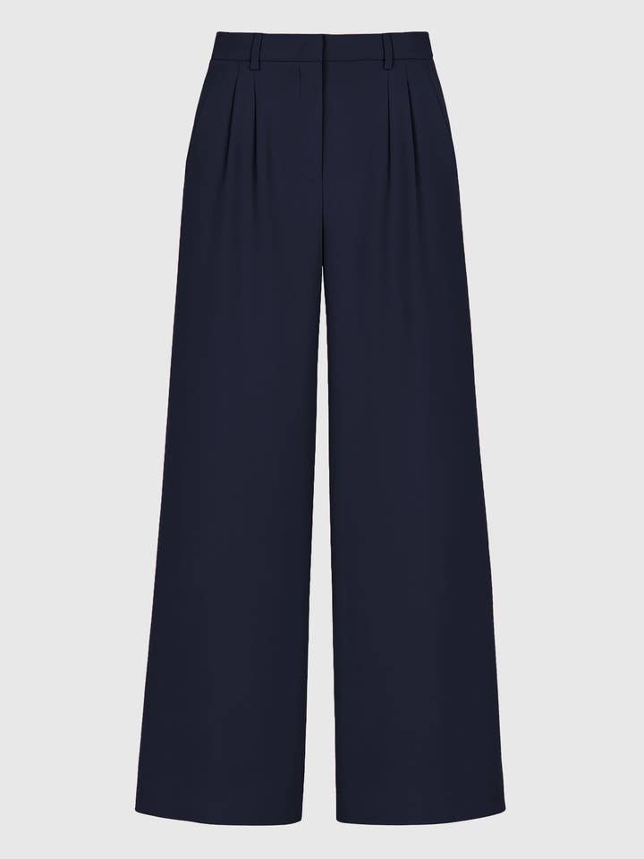 PHELISE navy TROUSERS for wholesale by An'ge