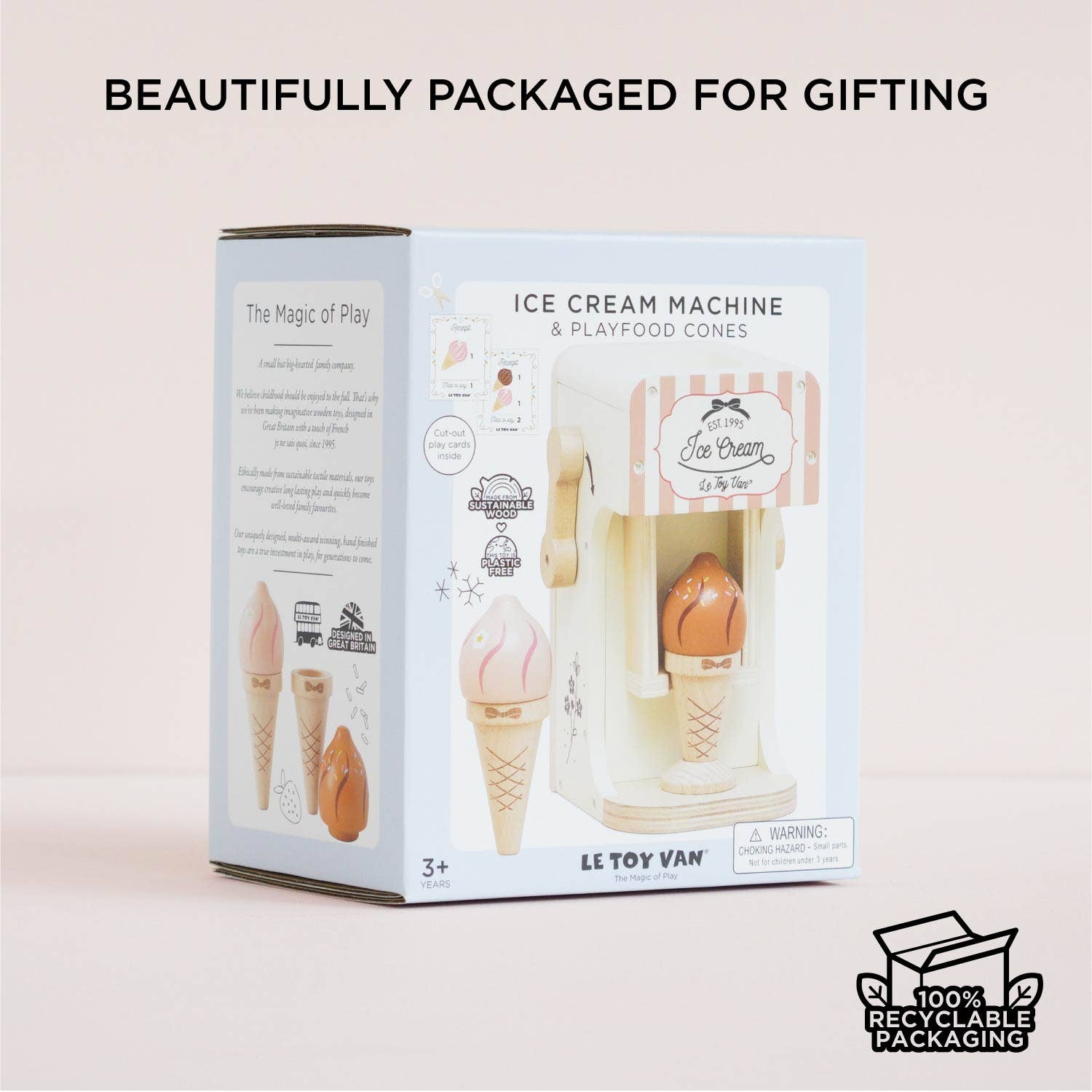 Le Toy Van, Inc. - Wholesale Wood Toy - Kids - Ice Cream Machine & Play Food Cones7