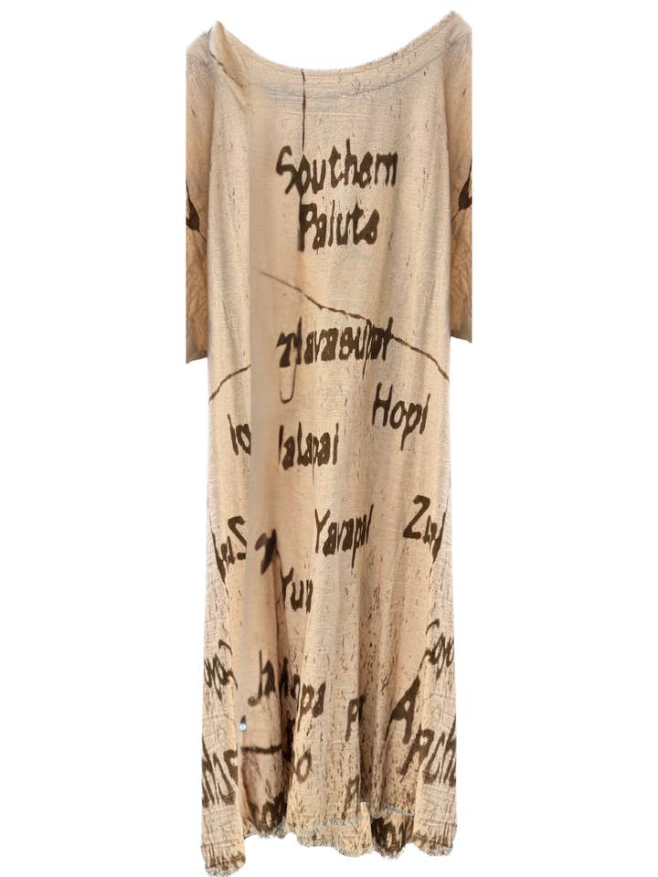 Kaftan Tunic Dress with Tribal Print for wholesale by LeParisPetit by I Love Linen