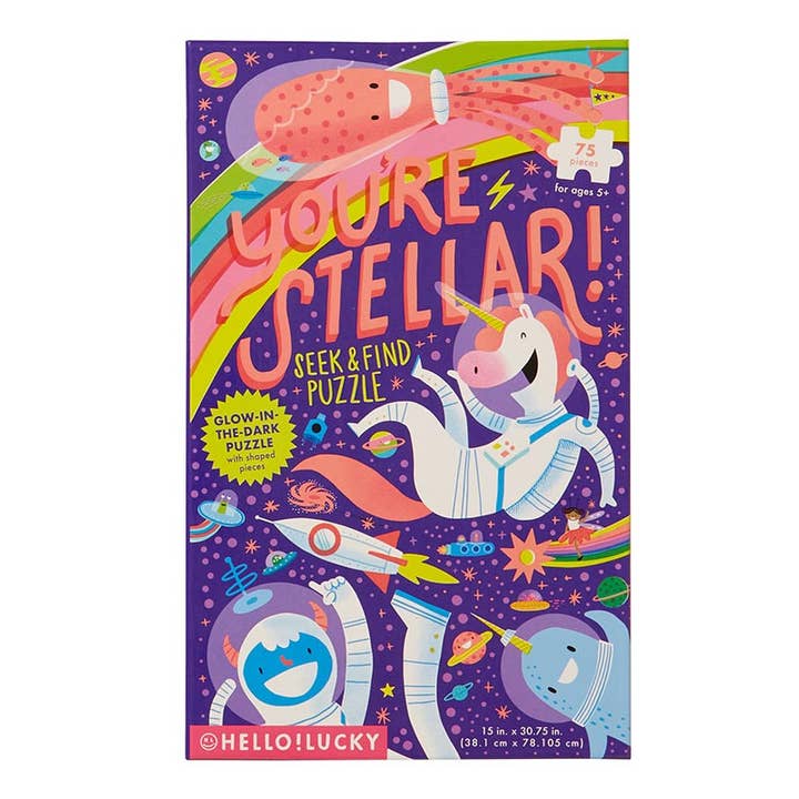 HELLO!LUCKY You're Stellar Seek & Find Puzzle for wholesale by C.R. Gibson