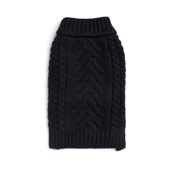 Black Super Chunky Sweater for wholesale by fabdog