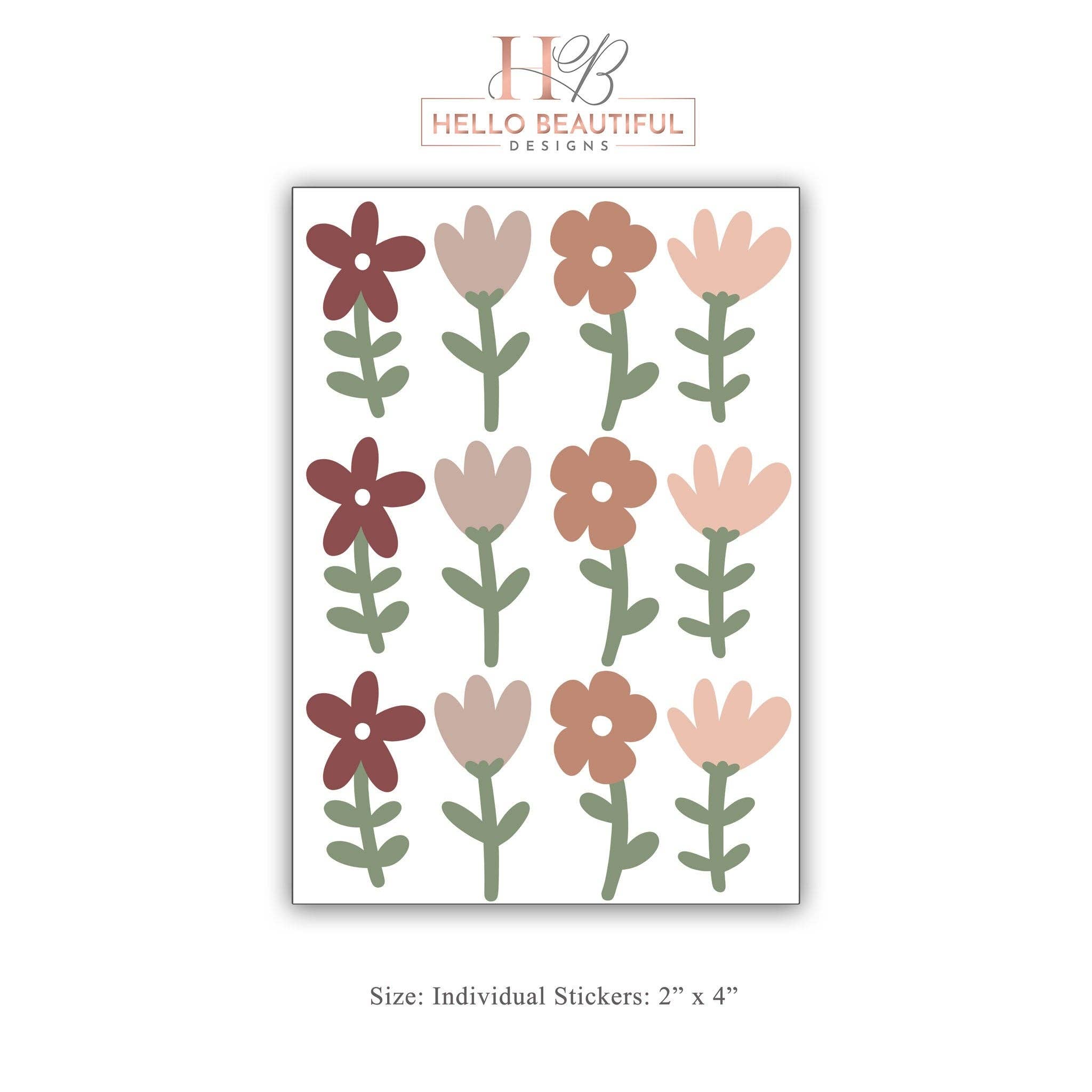 Hello Beautiful Designs – wholesale Wall decal/stickers – Flower Wall Sticker Nursery Wall Sticker Girls Bedroom Decor Girl Wall Sticker Kids Room  Floral Wall Sticker Girl Nursery Decor Wall Decals4