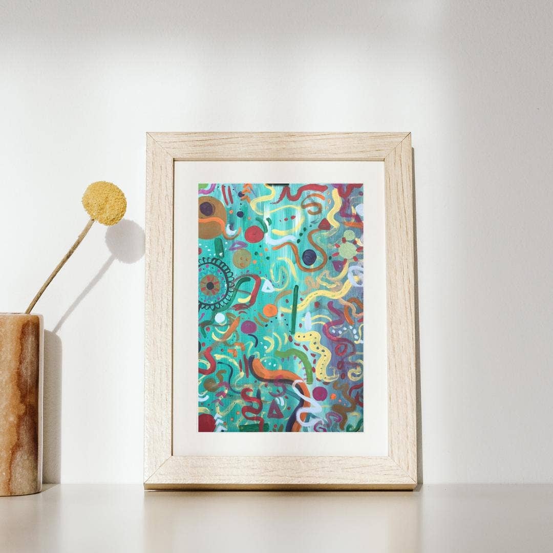 Lyela’s Art - Vendita all'ingrosso Stampa artistica - Arte Contemporanea Astratta su Tela di Barriera Corallina1