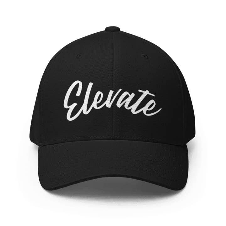 ELEVATE FLEXFIT CLOSED-BACK STRUCTURED CAP for wholesale by POKER NATION