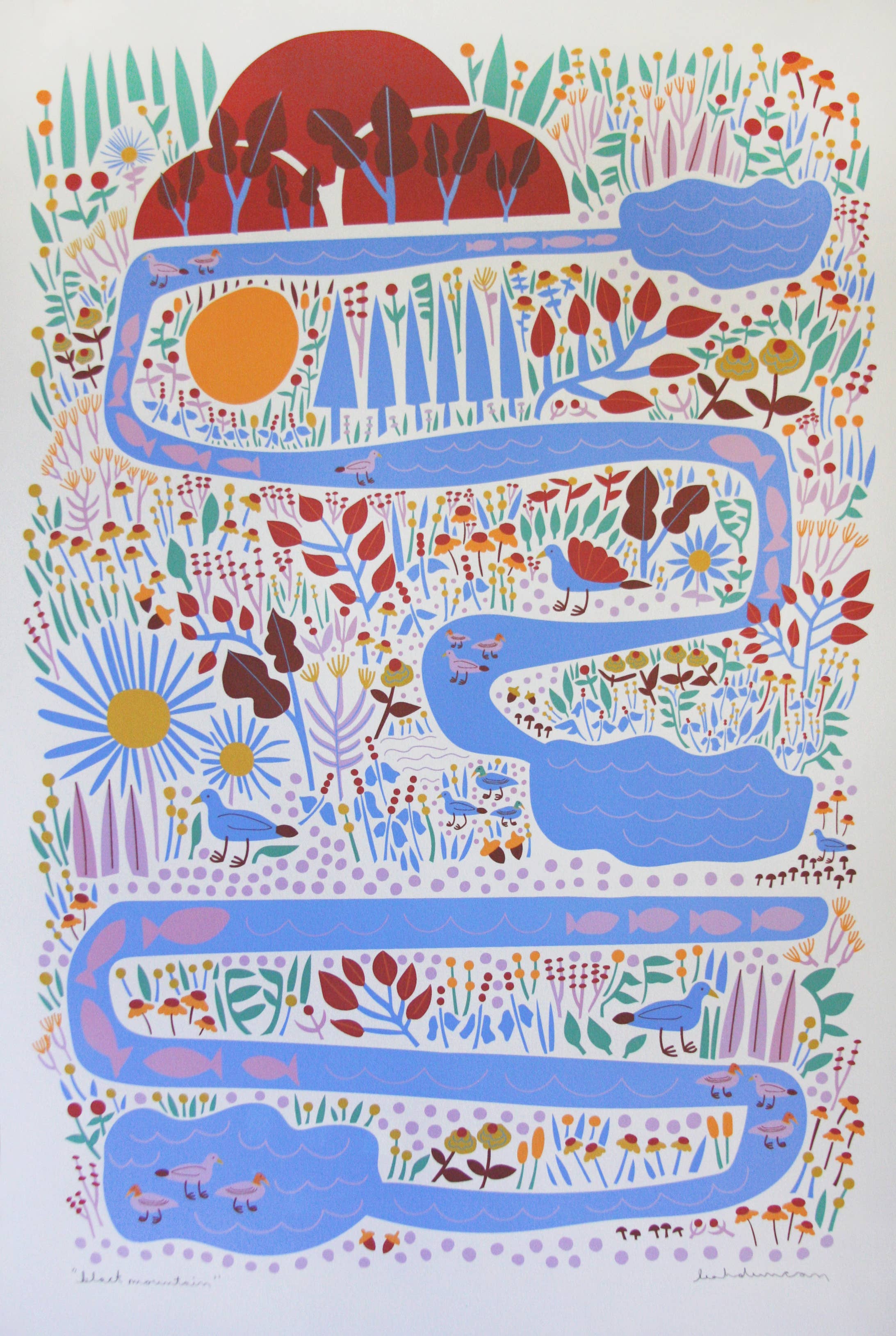 Leah Duncan - Wholesale Art Print - Black Mountain Art Print2