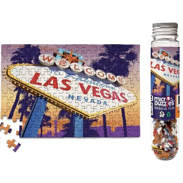 Las Vegas Sunset Sign MicroPuzzle Jigsaw for travelers for wholesale by Micro Puzzles