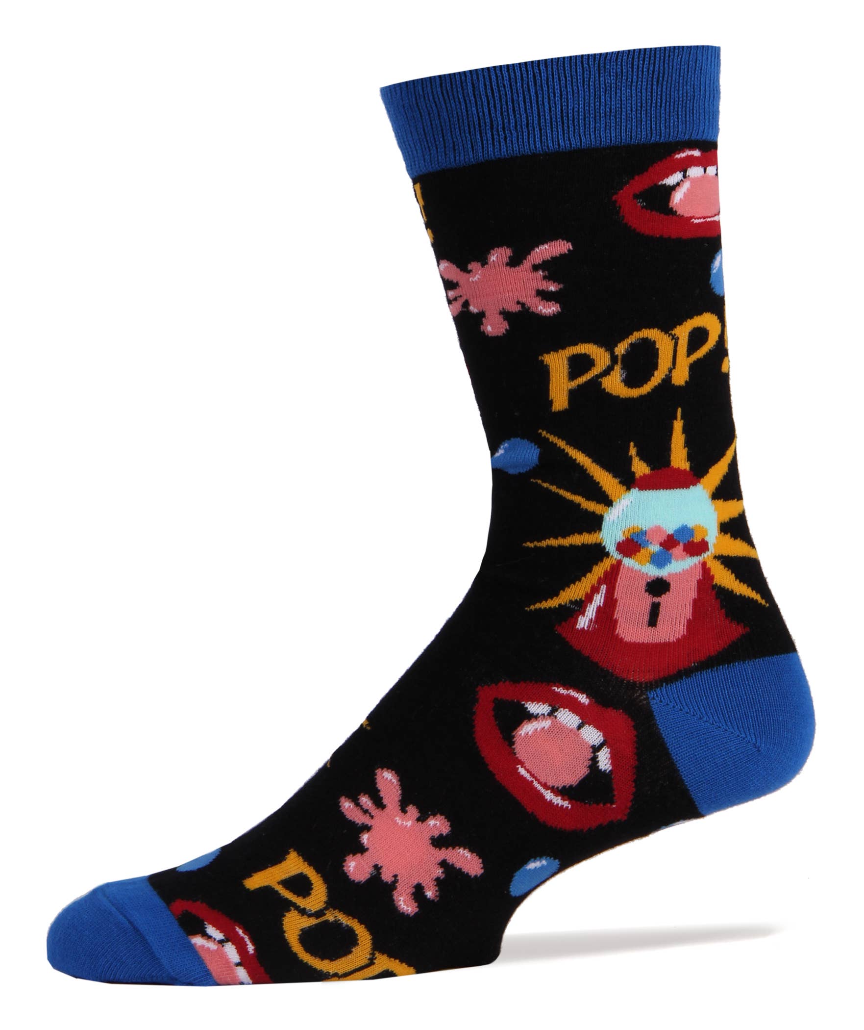 Oooh Yeah/Sock It Up/Oooh Geez Slippers - Wholesale Socks - Men's - Gumball | Men's Cotton Crew Funny Socks