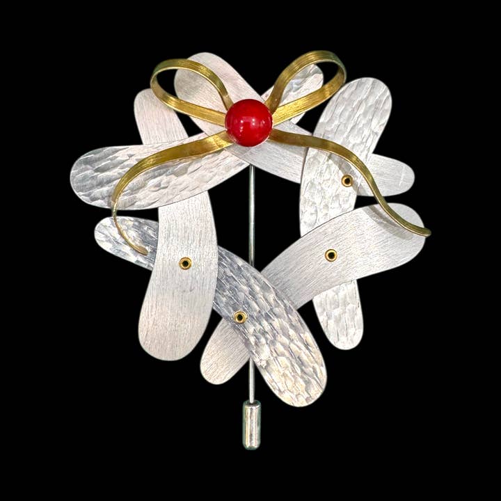 2025 Limited Edition Holiday Wreath Pin for wholesale by Chick Boss LLC