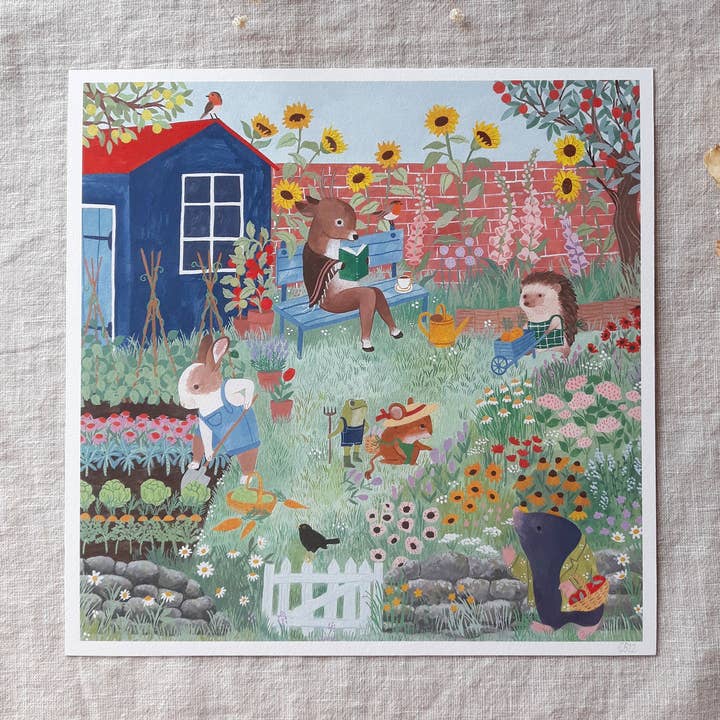 Cécile Berrubé - Wholesale Art Print - Summer garden print