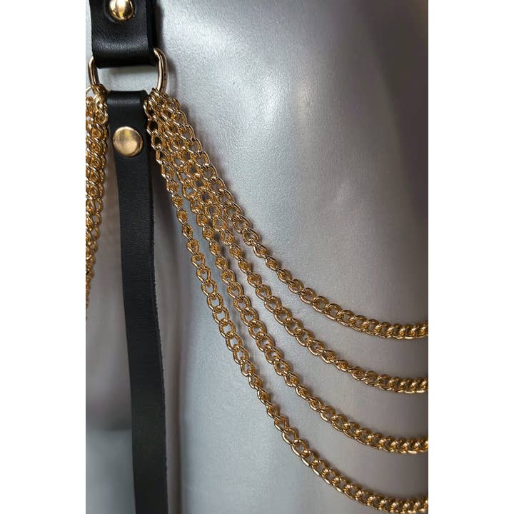 VoyeurX - Vendita all'ingrosso Cintura - Donna - Cintura Reggicalze in Pelle - Affascina