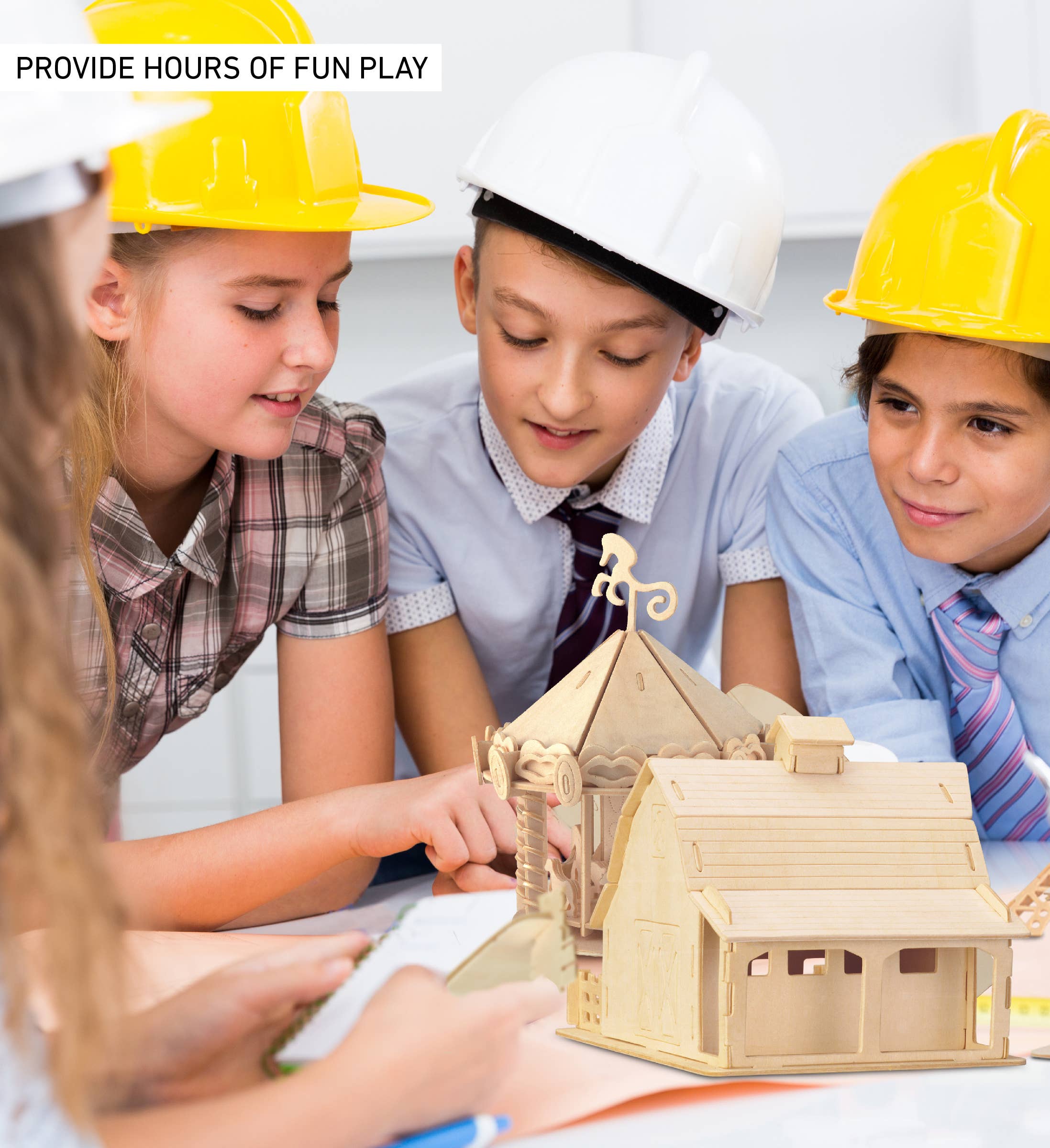 Cota Global - Wholesale Puzzle - Kids - 3D Puzzles - Farm Barn3