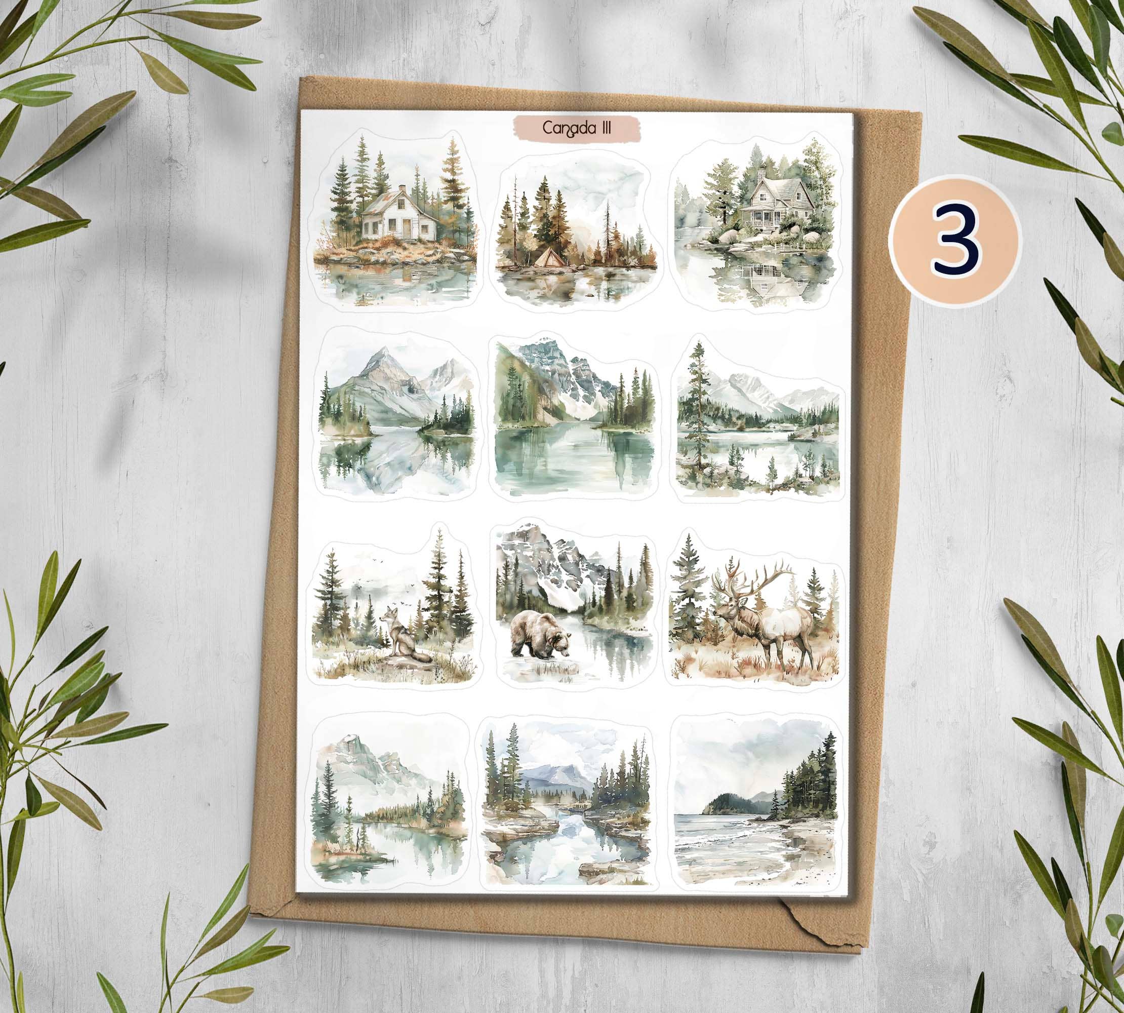 DailyStickersUK - Wholesale Sticker - Canada Sticker Sheet. Travel Sticker2