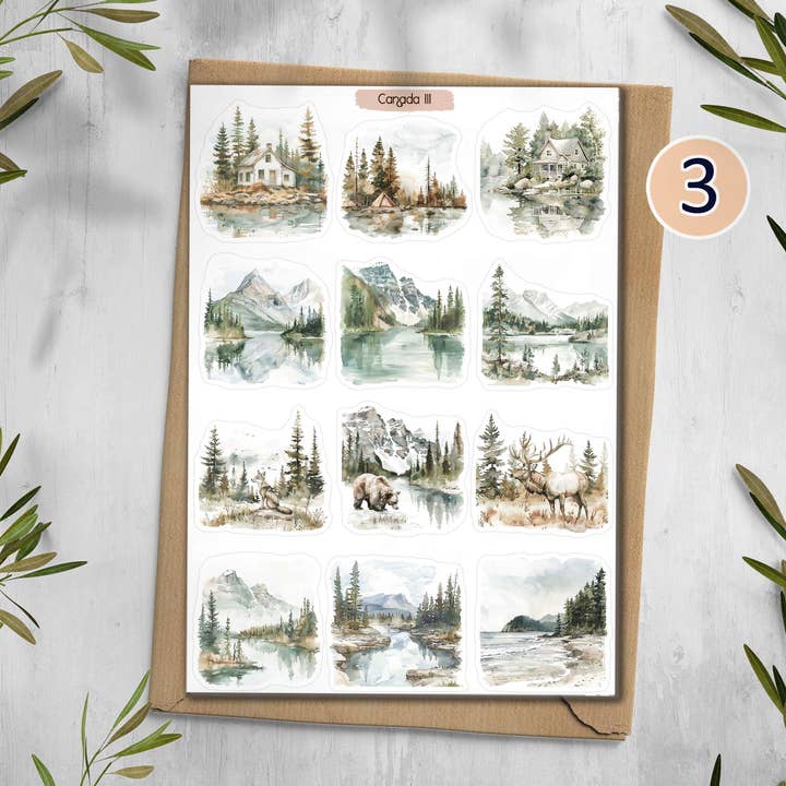 DailyStickersUK - Wholesale Sticker - Canada Sticker Sheet. Travel Sticker2