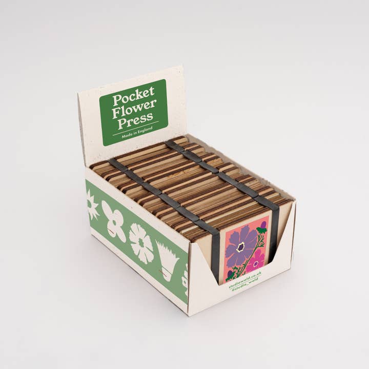 Studio Wald - Wholesale DIY Craft Kit - Pocket Flower Press - Cosmos