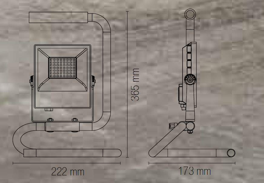 Gruppo F.T - Wholesale Outdoor/Lawn Light - AXEL black aluminum portable LED projector with 20W CCT IP65 hose1