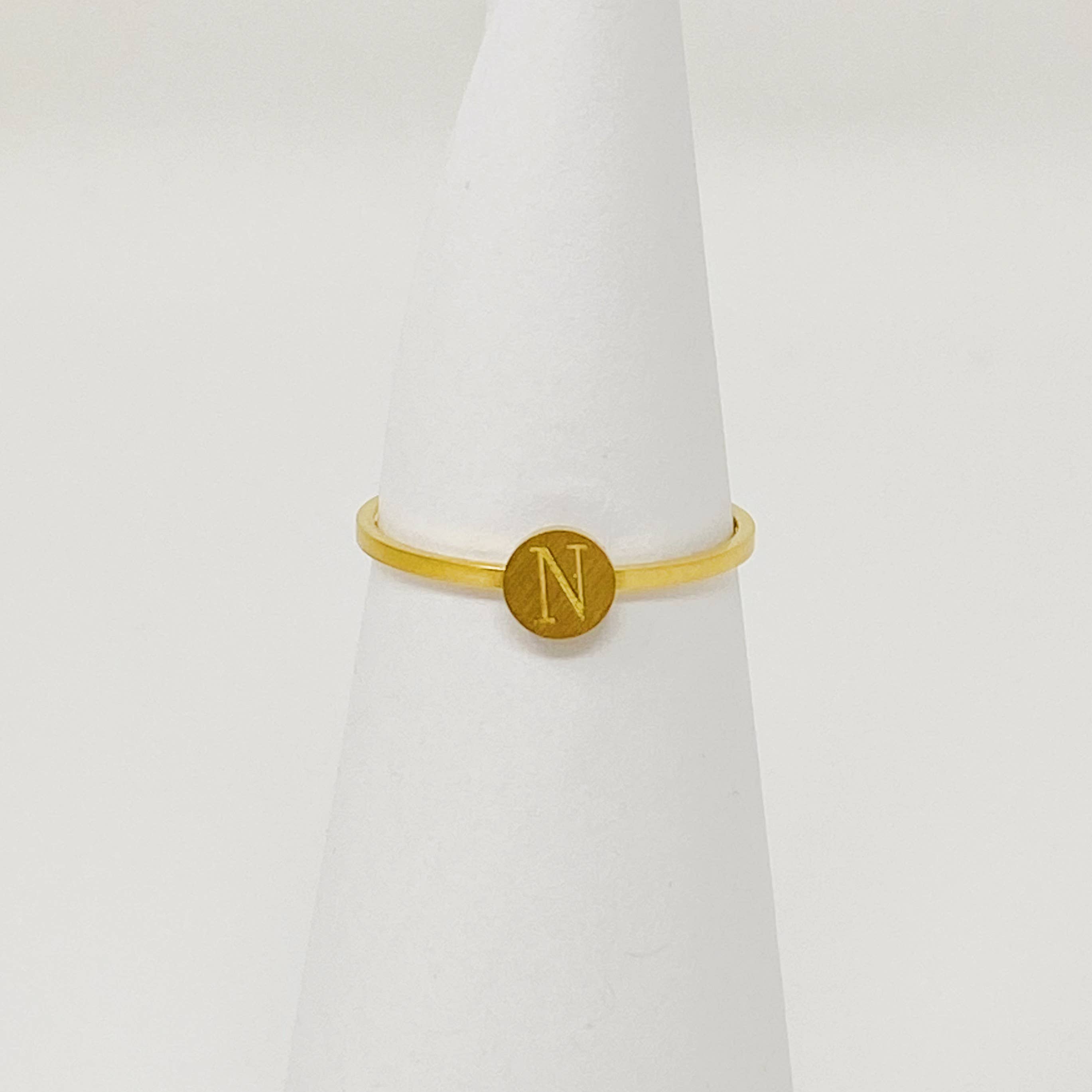 Ellison+Young - Wholesale Band/Stacked Ring - Tiny Initial Ring14