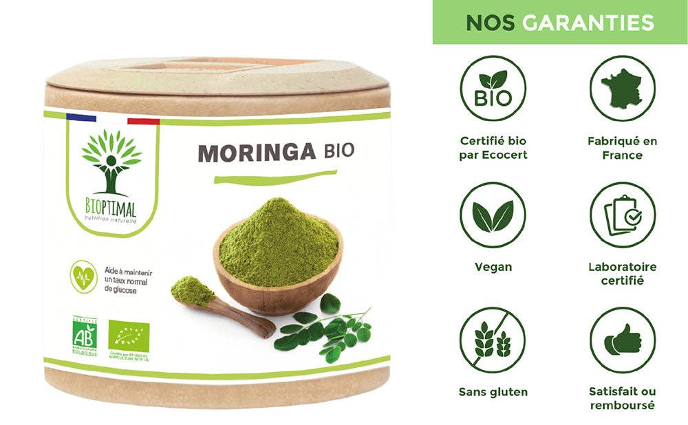 Bioptimal - Wholesale Oral Supplement/Vitamin - Organic Moringa capsules - Bioptimal8