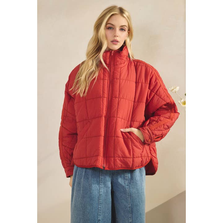 Veveret – wholesale Jacket – Women's – Zip Up Packable Puffer Jacket1