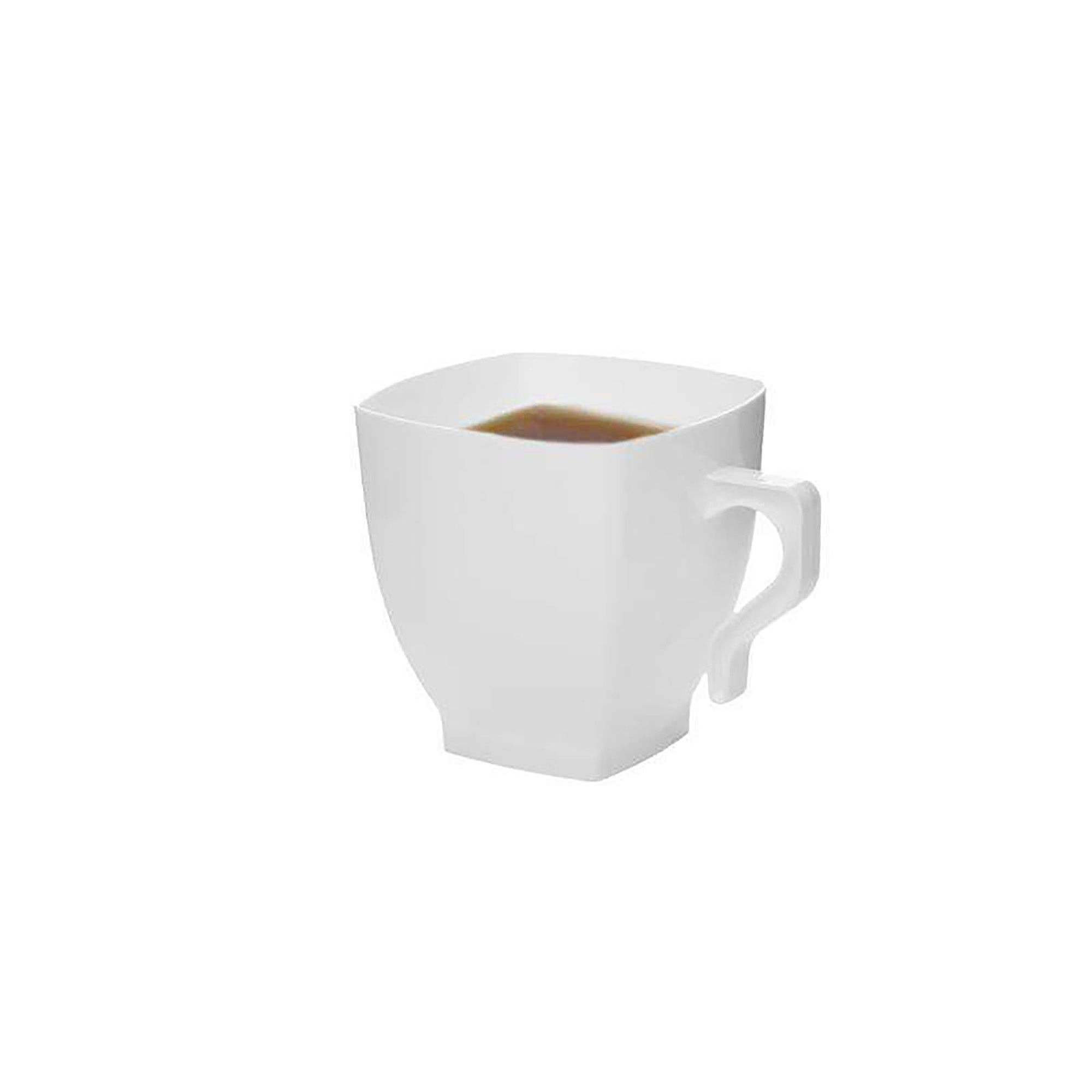 Smarty had a Party - Wholesale Coffee Mug - 8 oz. White Square Plastic Coffee Mugs - 192 pcs8
