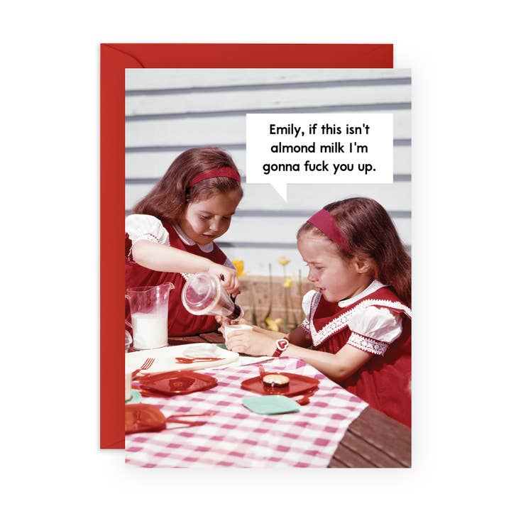 Central 23 Cards – wholesale Birthday card – IF THIS ISN’T ALMOND MILK Funny Birthday Card for Her