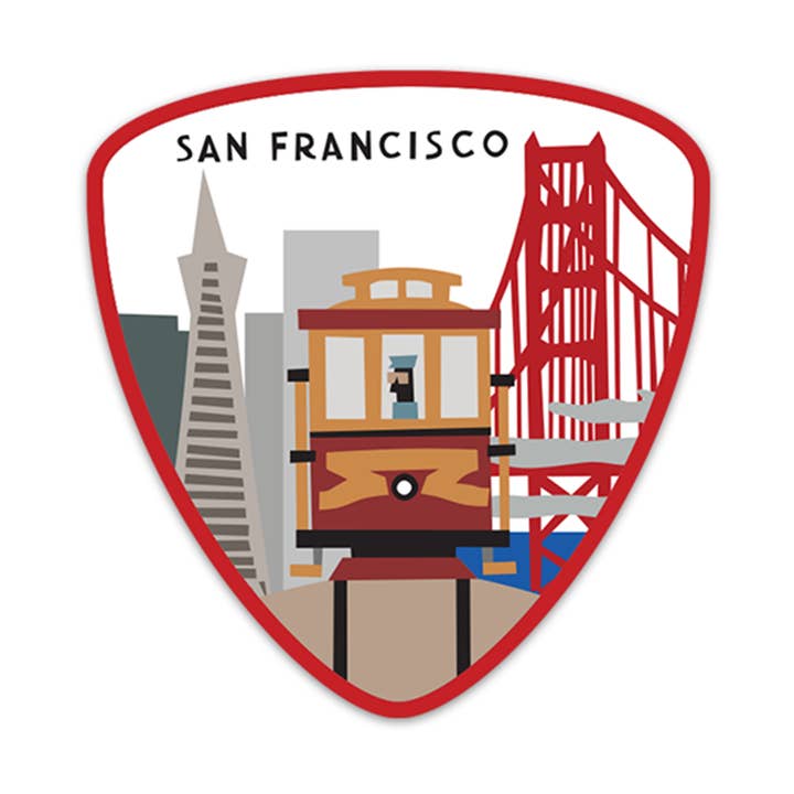 San Francisco Sticker for wholesale by R. Nichols Stationery & Gifts