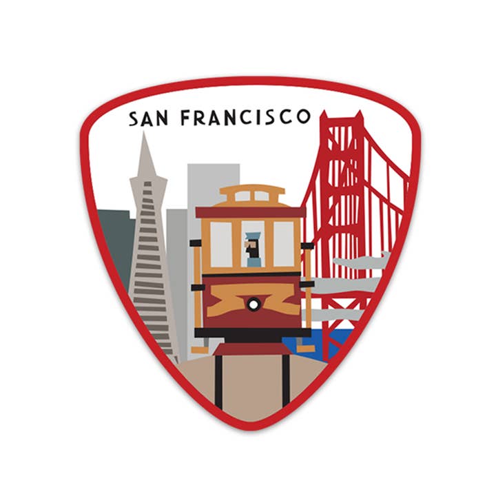 San Francisco Sticker for wholesale by R. Nichols Stationery & Gifts