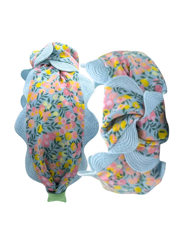 Liberty London Floral con Gran Escalopa Azul Claro para venta al por mayor de Pretty Happies