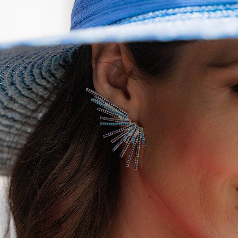 ACUS - Wholesale Dangle Earrings - Engel Silver Blue Earrings4