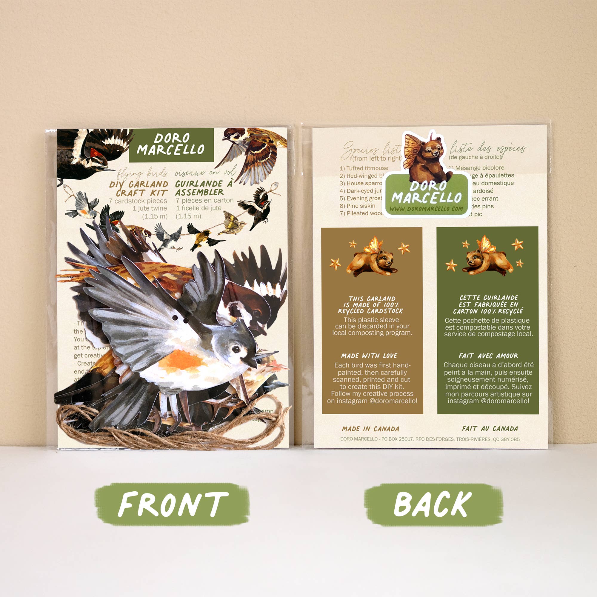 Doro Marcello - Wholesale Bunting/Garland - Canadian Birds Garland | DIY Paper Garland Set | Party Decor2