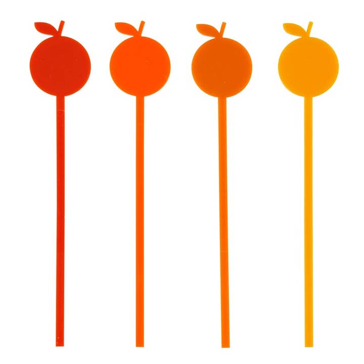 Santa Barbara Design Studio by Creative Brands - Wholesale Drink Stirrer - Stir Sticks - Orange