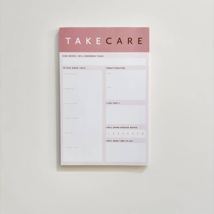 coux coux creative - Wholesale Notepad - Take Care Notepad (Medium)5
