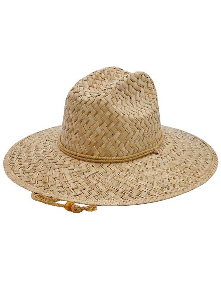 Naturlig flätad livräddarhatt i palmblad för wholesale av Cap Zone