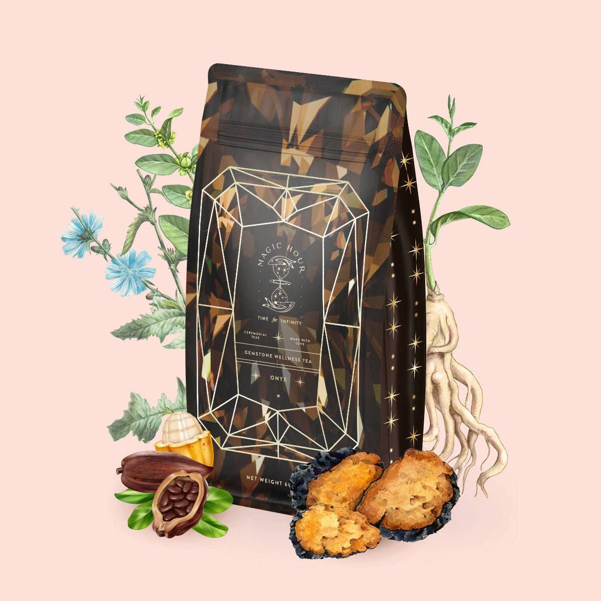 Magic Hour - Wholesale Elixir - Black Onyx - Chaga Maca Toffee Elixir for Energy, Immunity &2