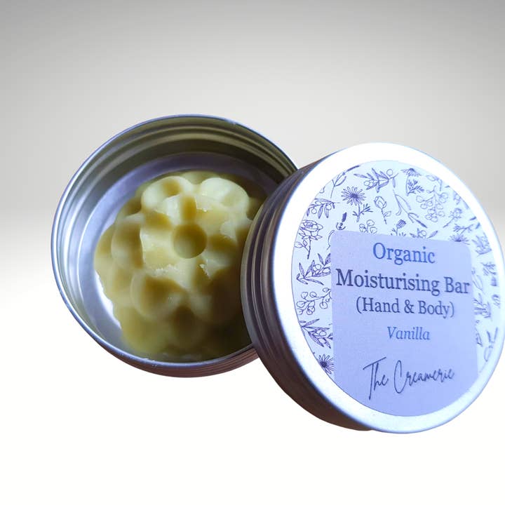 Organic Hand Moisturising Bar, Vanilla for wholesale by The Creamerie